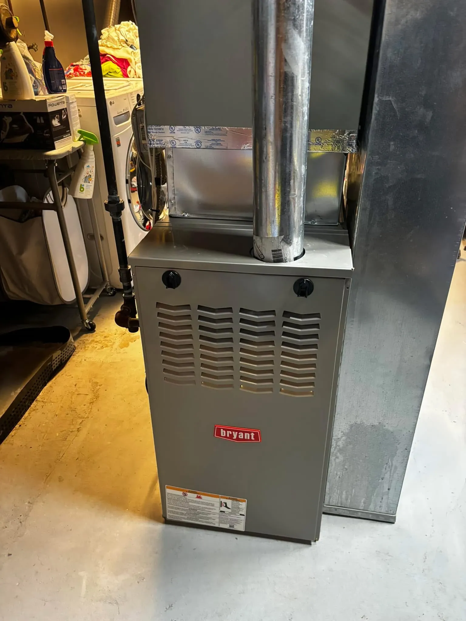 High-efficiency furnace professionally installed